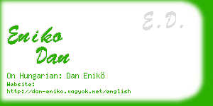eniko dan business card