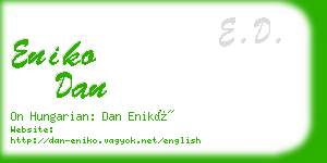 eniko dan business card